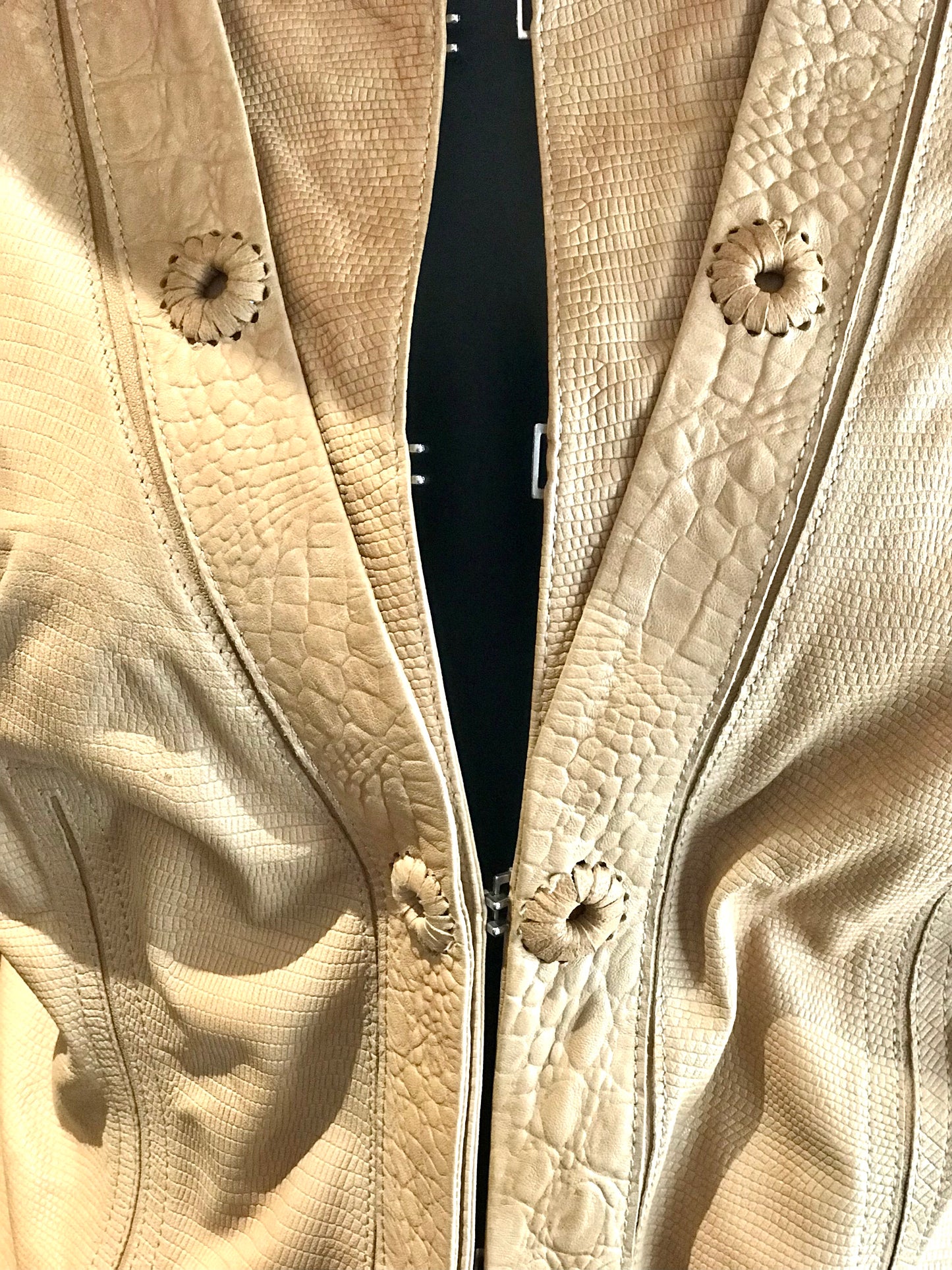 Escada Tan Leather Jacket