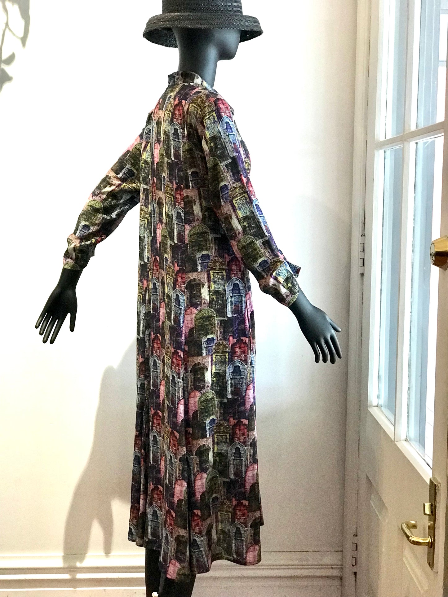 Jane Daniels Printed Silk Shirt Dress