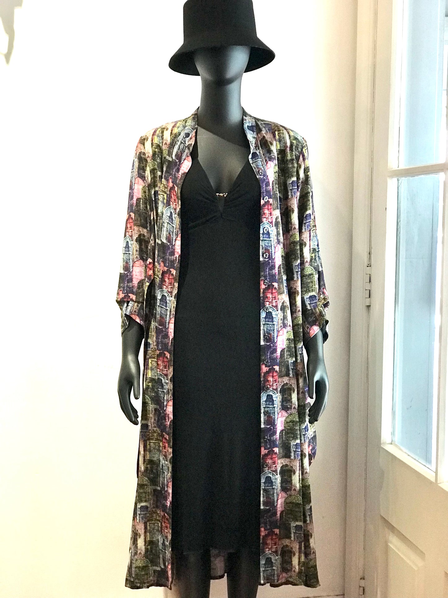 Jane Daniels Printed Silk Shirt Dress