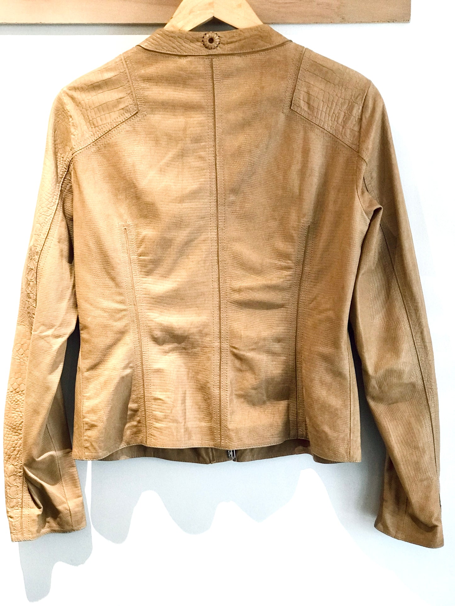 Escada Tan Leather Jacket