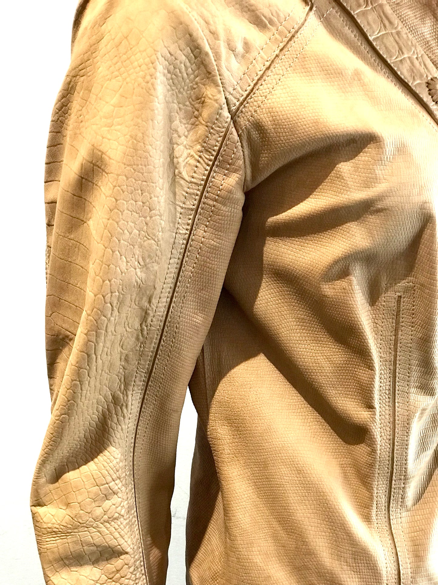 Escada Tan Leather Jacket