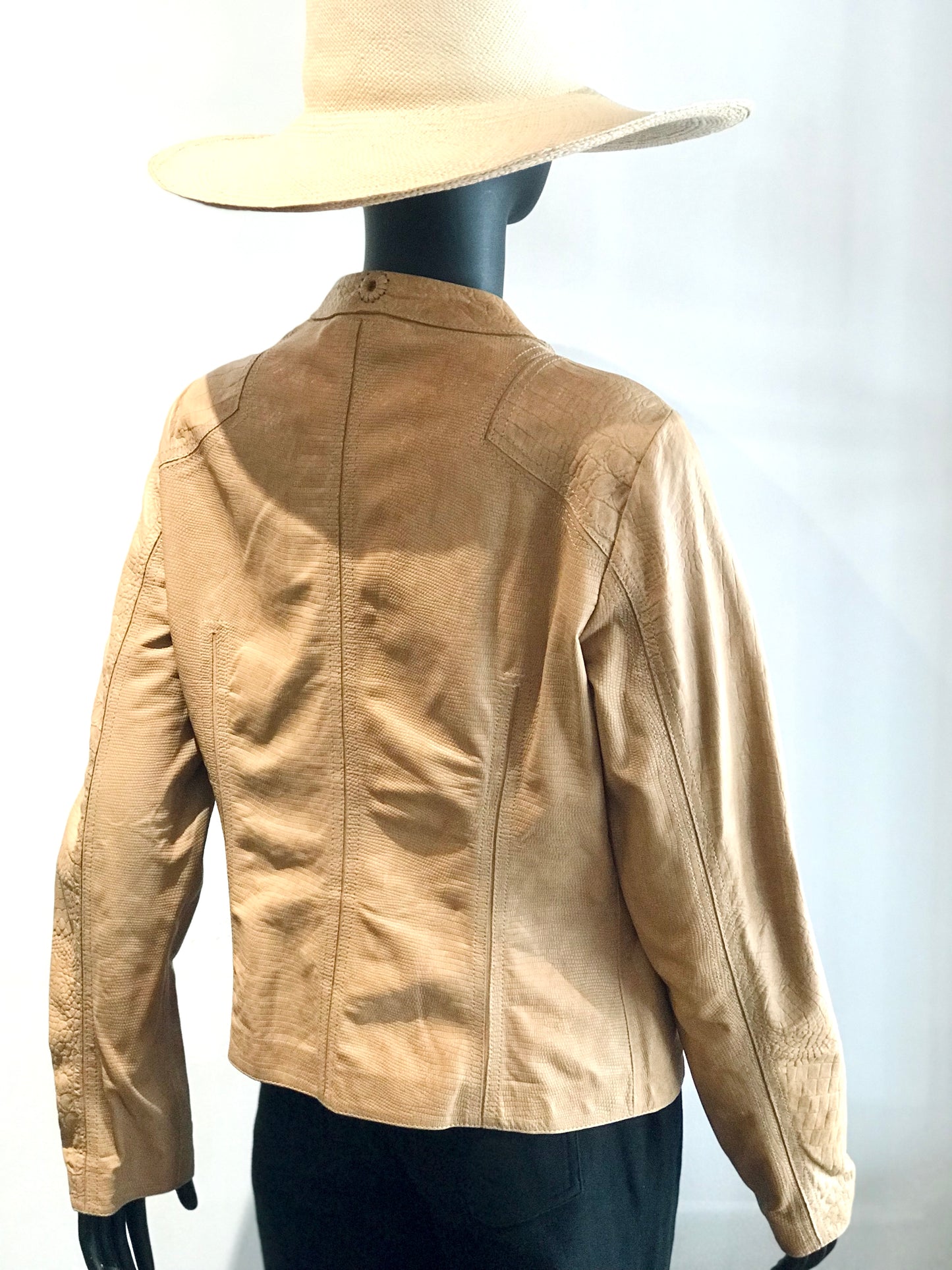 Escada Tan Leather Jacket