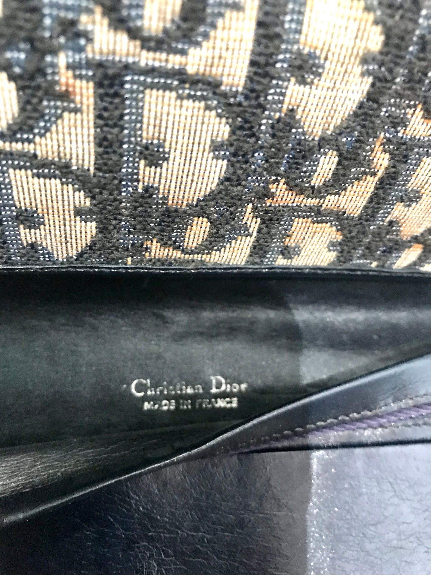 Christian Dior Vintage 80s Monogram Trotter Wallet