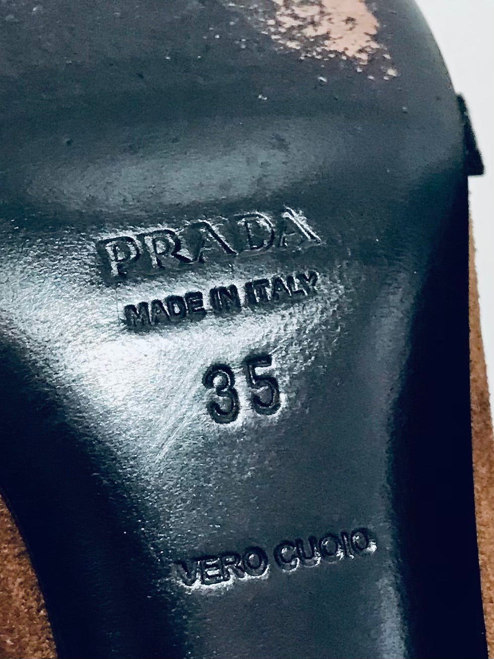 Prada Brown Suede Pumps