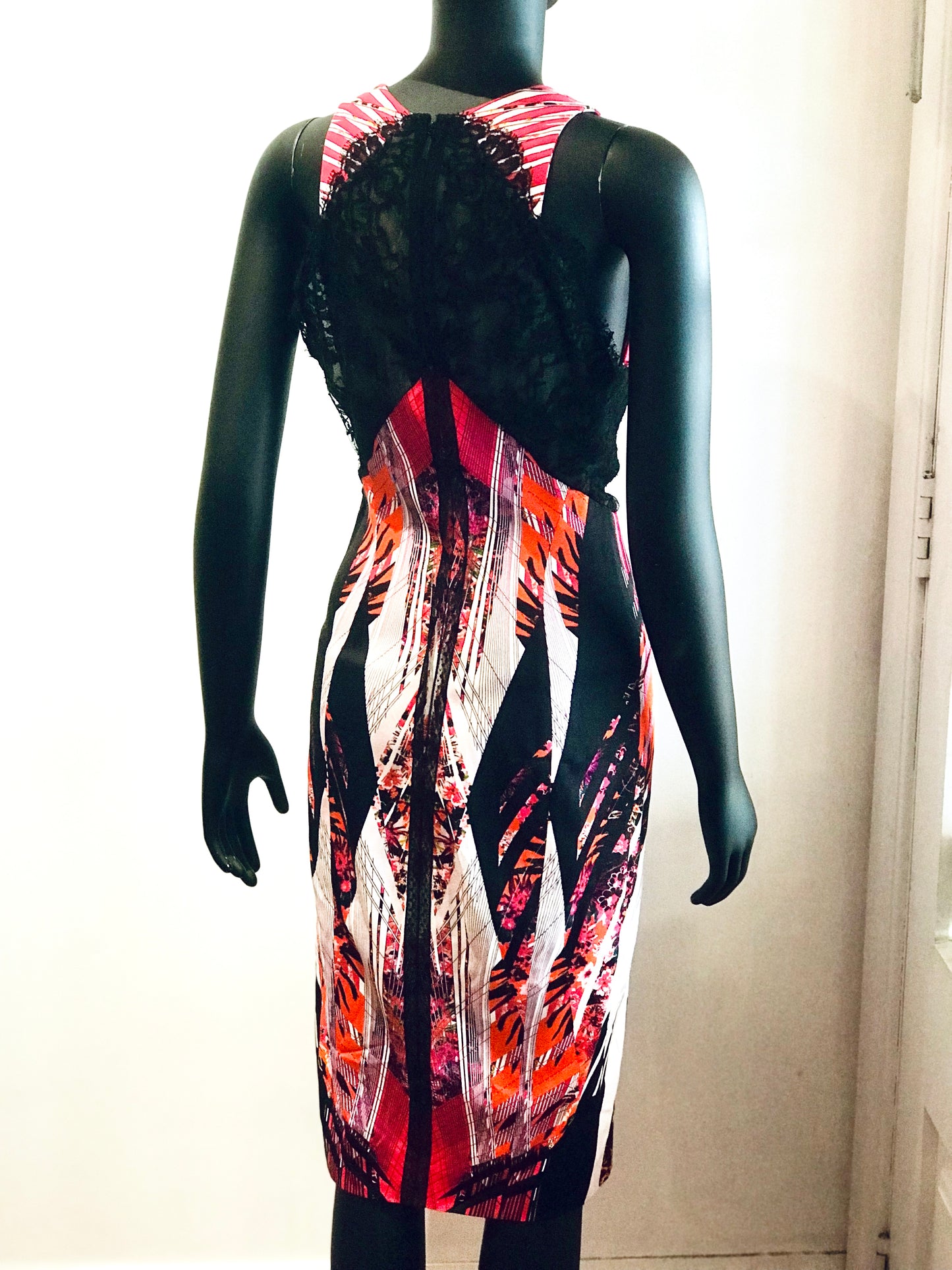Roberto Cavali Printed Cocktail Dress