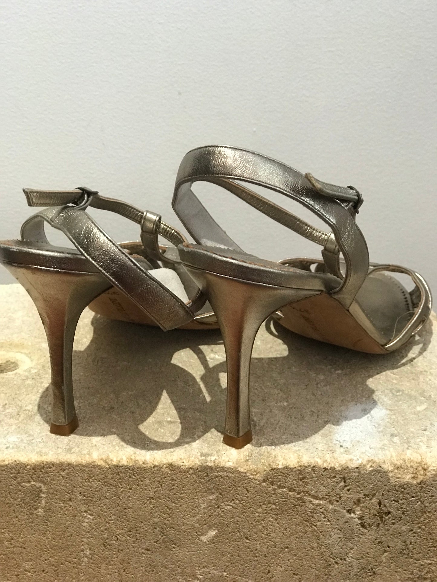 Manolo Blahnik Silkver Sandals