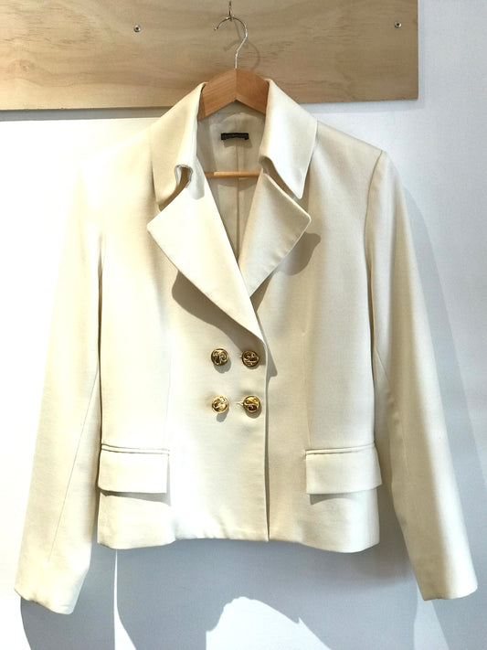 Carla Zampatti Cream Wool Blazer