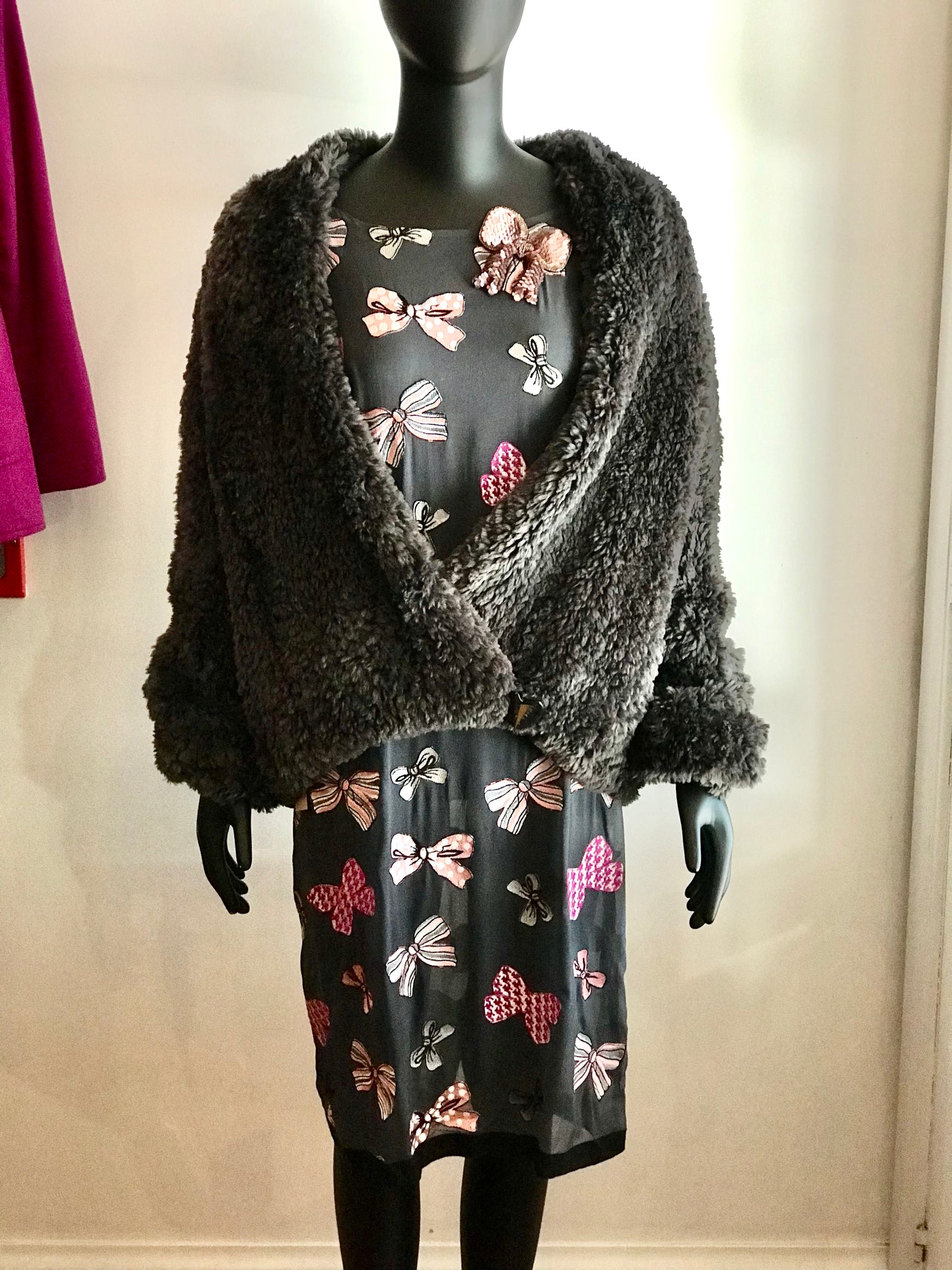 Trelise Cooper Grey Chiffon Dress