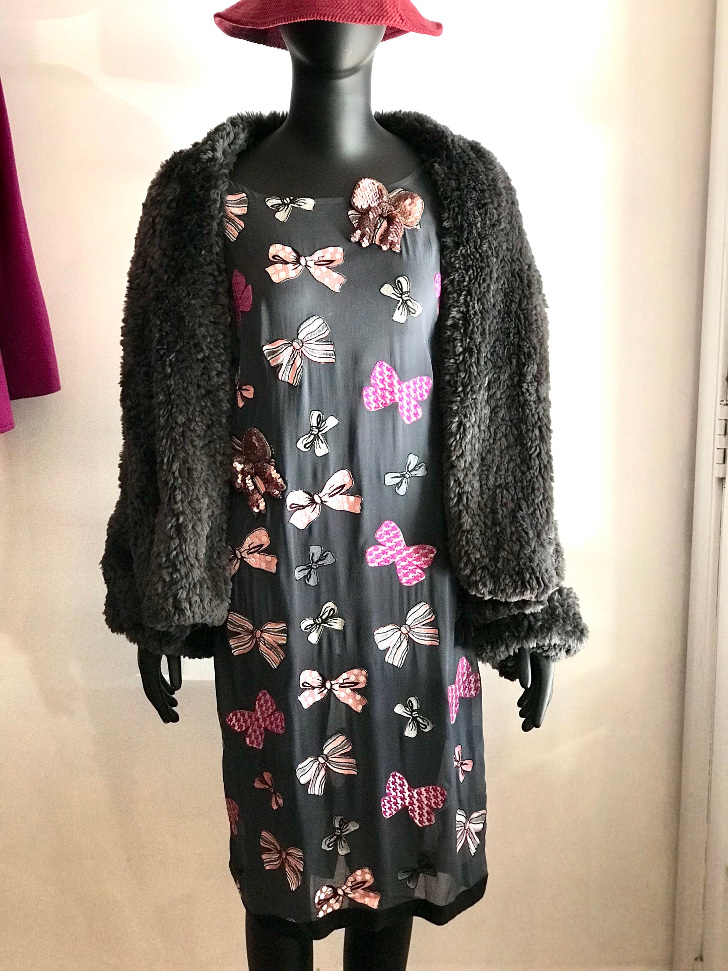 Trelise Cooper Grey Chiffon Dress