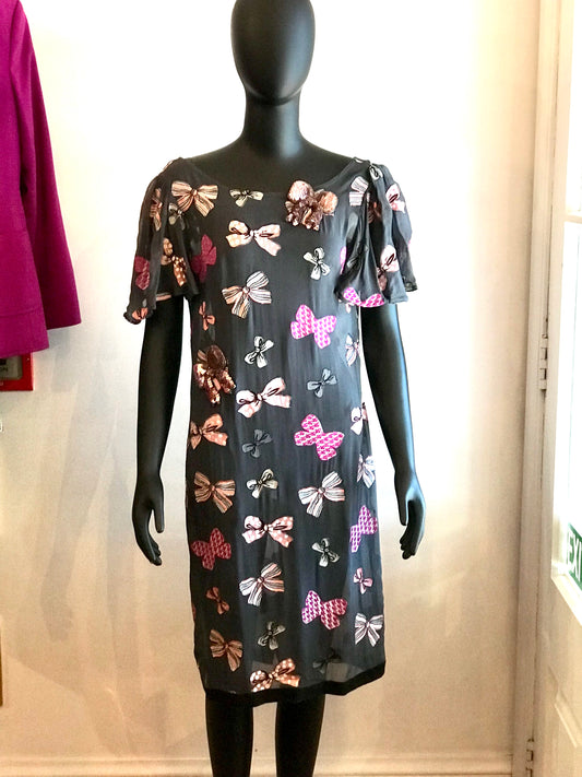 Trelise Cooper Grey Chiffon Dress