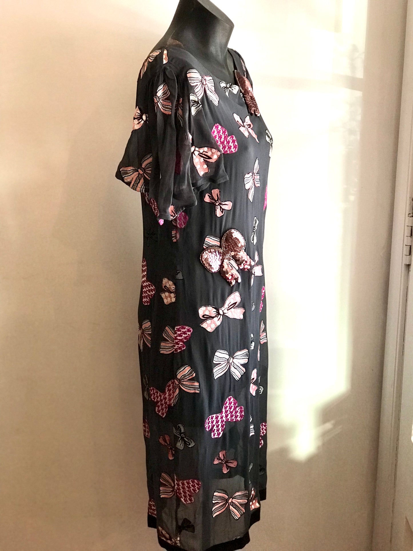 Trelise Cooper Grey Chiffon Dress