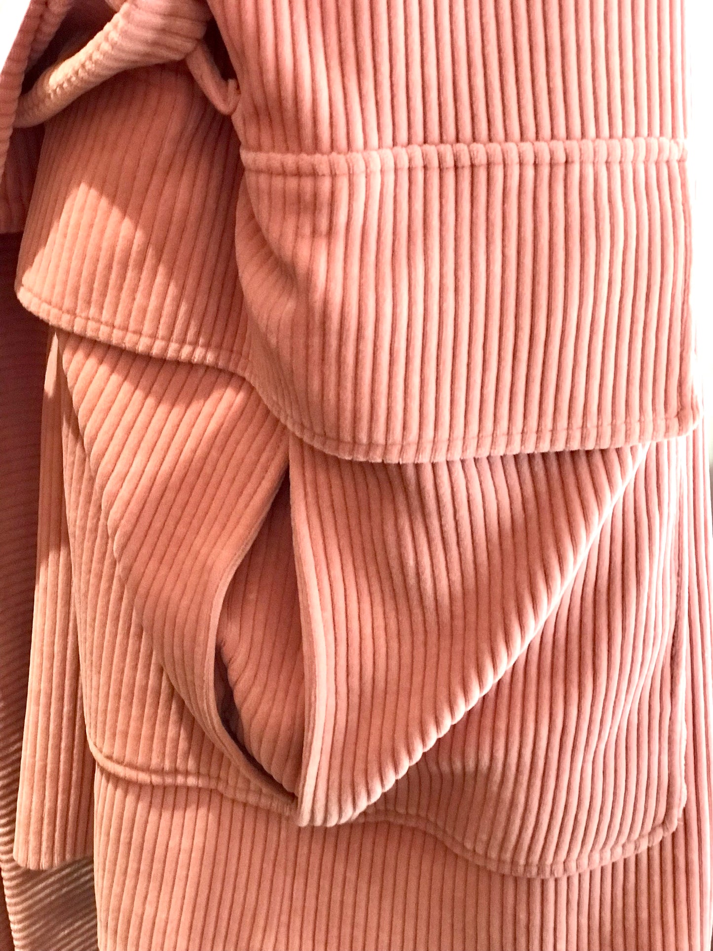 Cooper Blush Corduroy Robe Coat