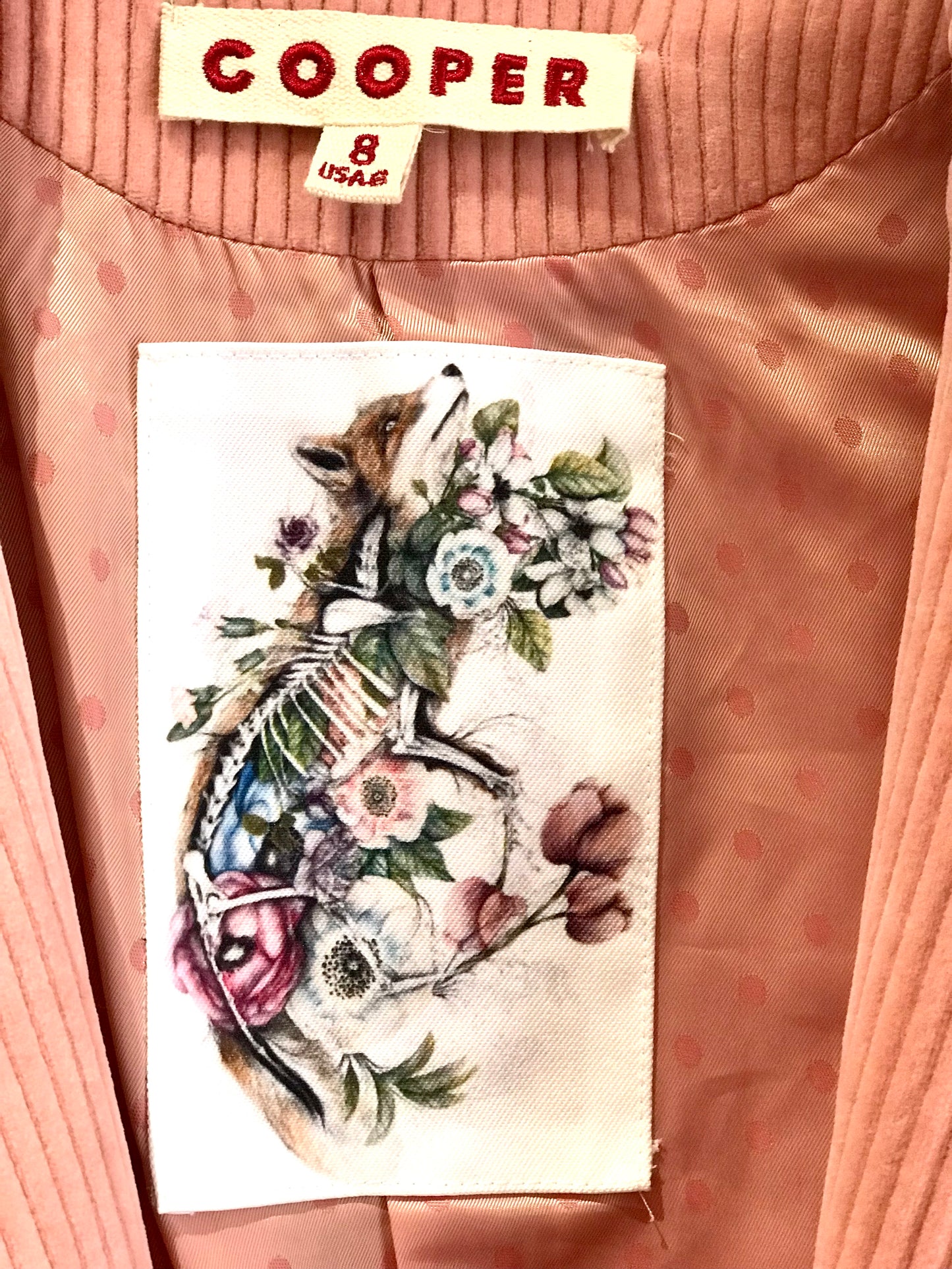 Cooper Blush Corduroy Robe Coat