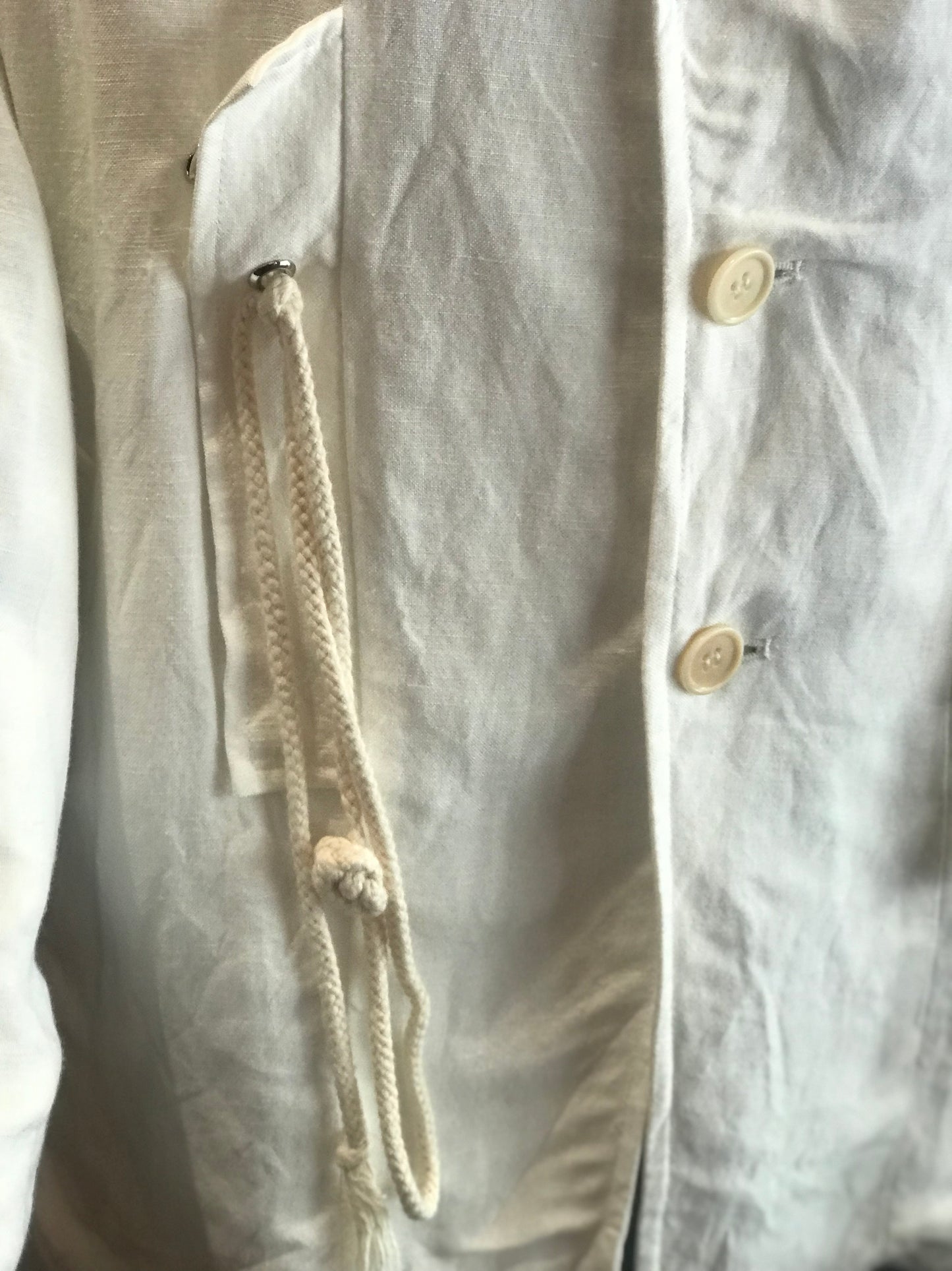 Y's (Yohji Yamamoto) White Linen Mix Jacket