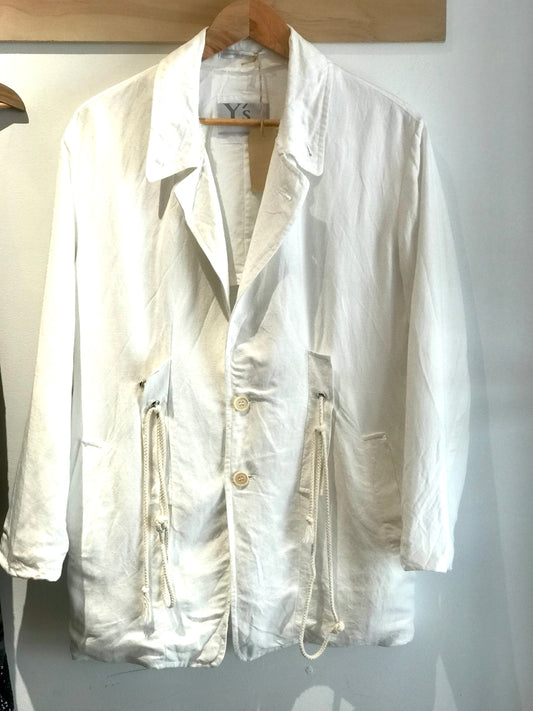 Y's (Yohji Yamamoto) White Linen Mix Jacket