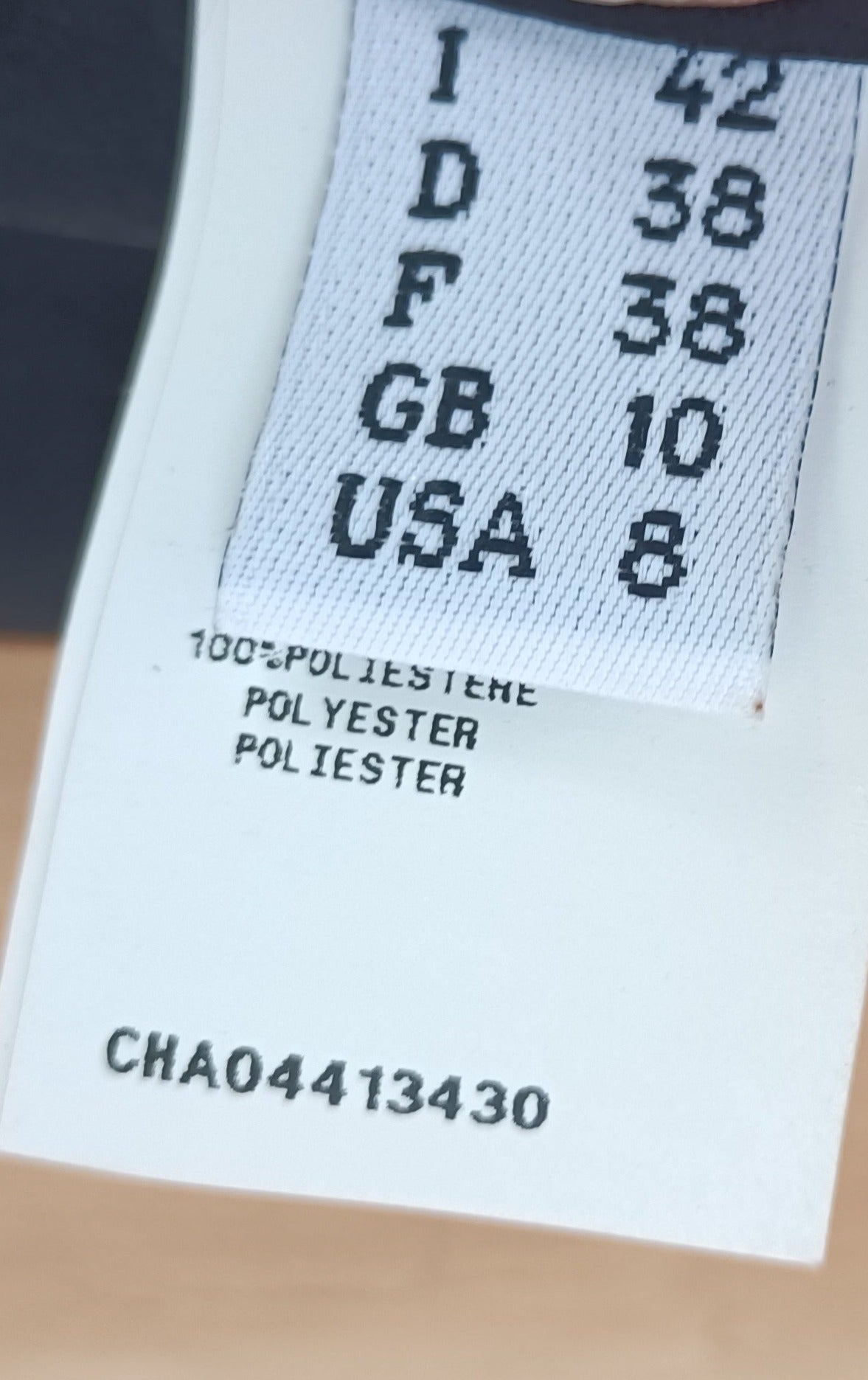 Cacharel - Black Satin Dress with Pleat Detail - Size UK 10