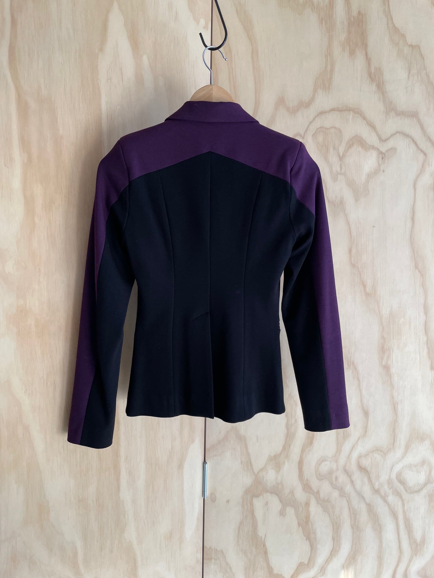 WORLD - Aubergine Trim Blazer - Size 8