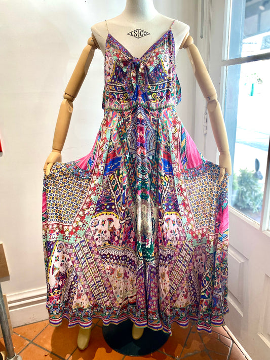 Camilla Printed Silk Dress