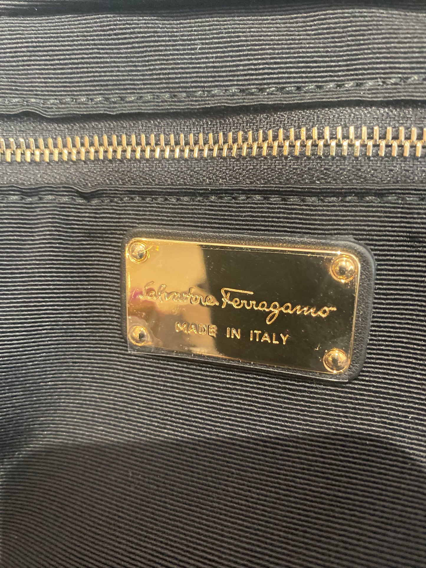 Salvatore Ferragamo Lamb Leather Quilted Bag