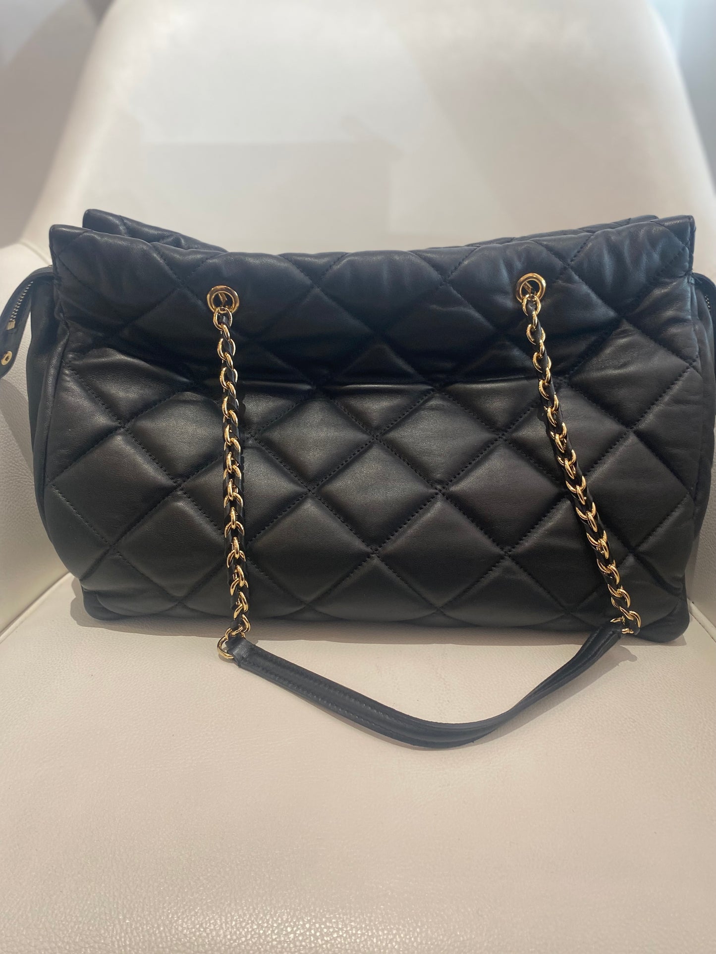 Salvatore Ferragamo Lamb Leather Quilted Bag