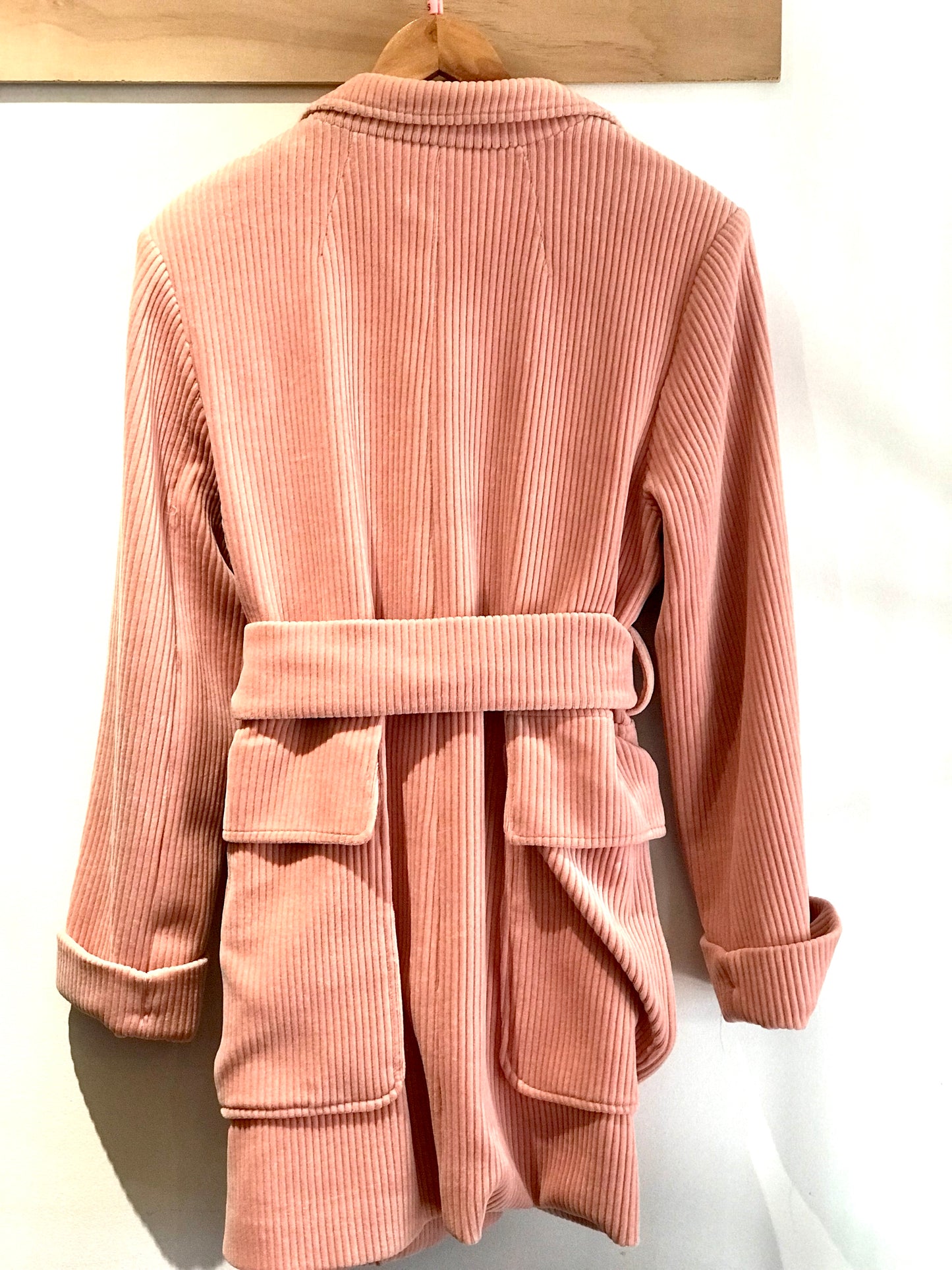 Cooper Blush Corduroy Robe Coat