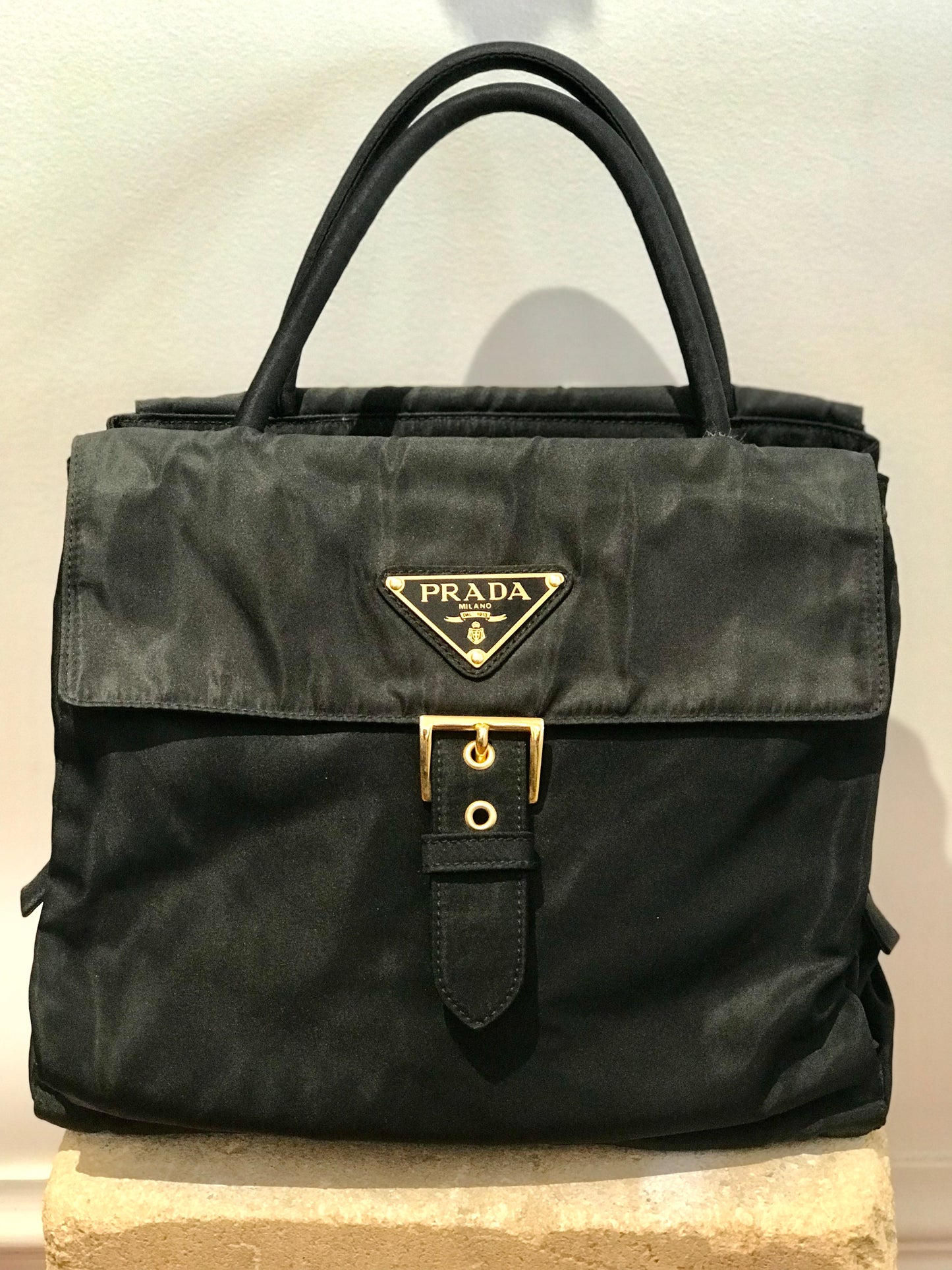 Prada Vintage Black Nylon Bag