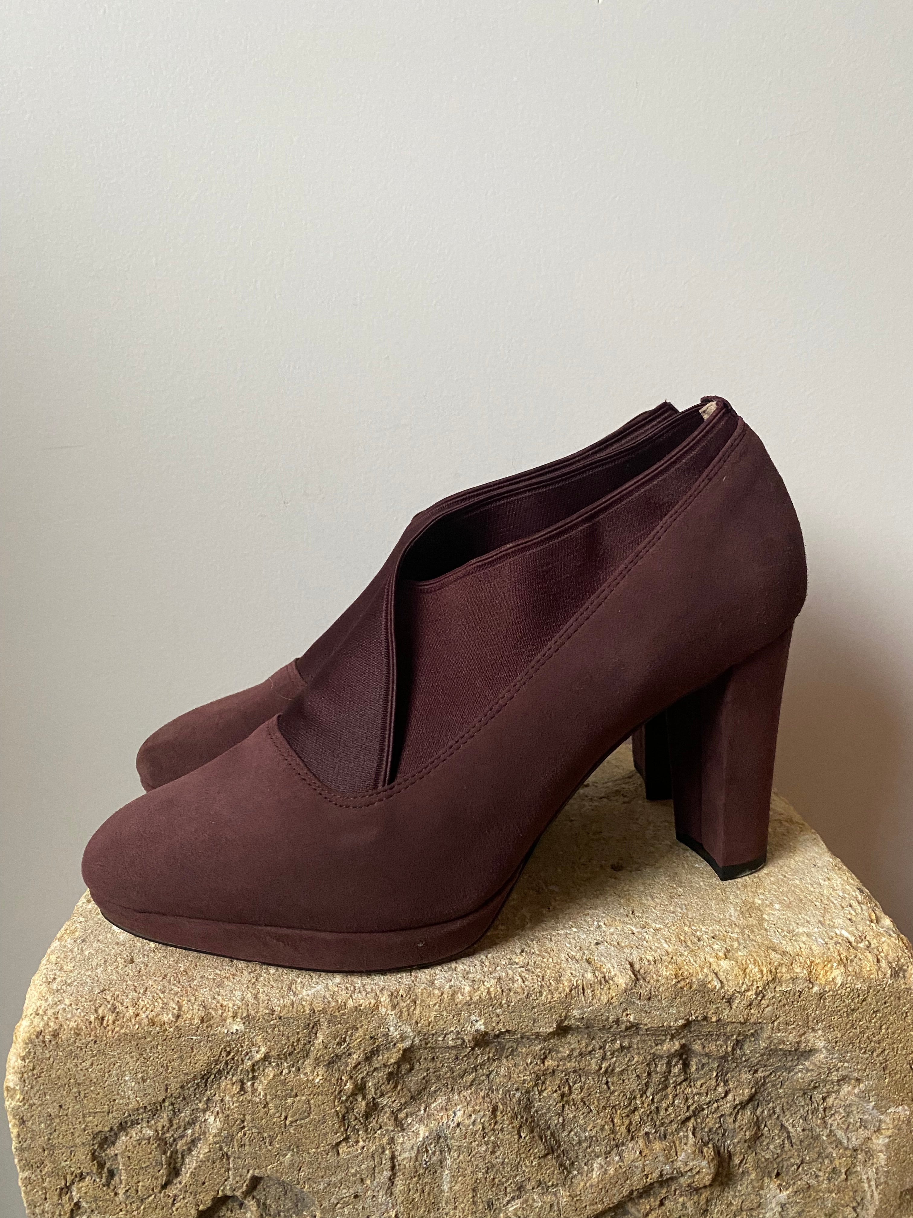 Clarks aubergine hotsell